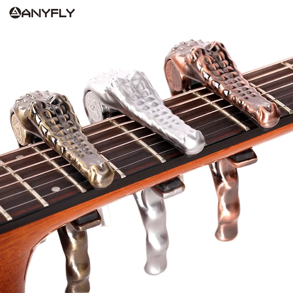 Alice A007G Metal Crocodile Design Folk Acoustic Guitar Capo Clamp Wholesales