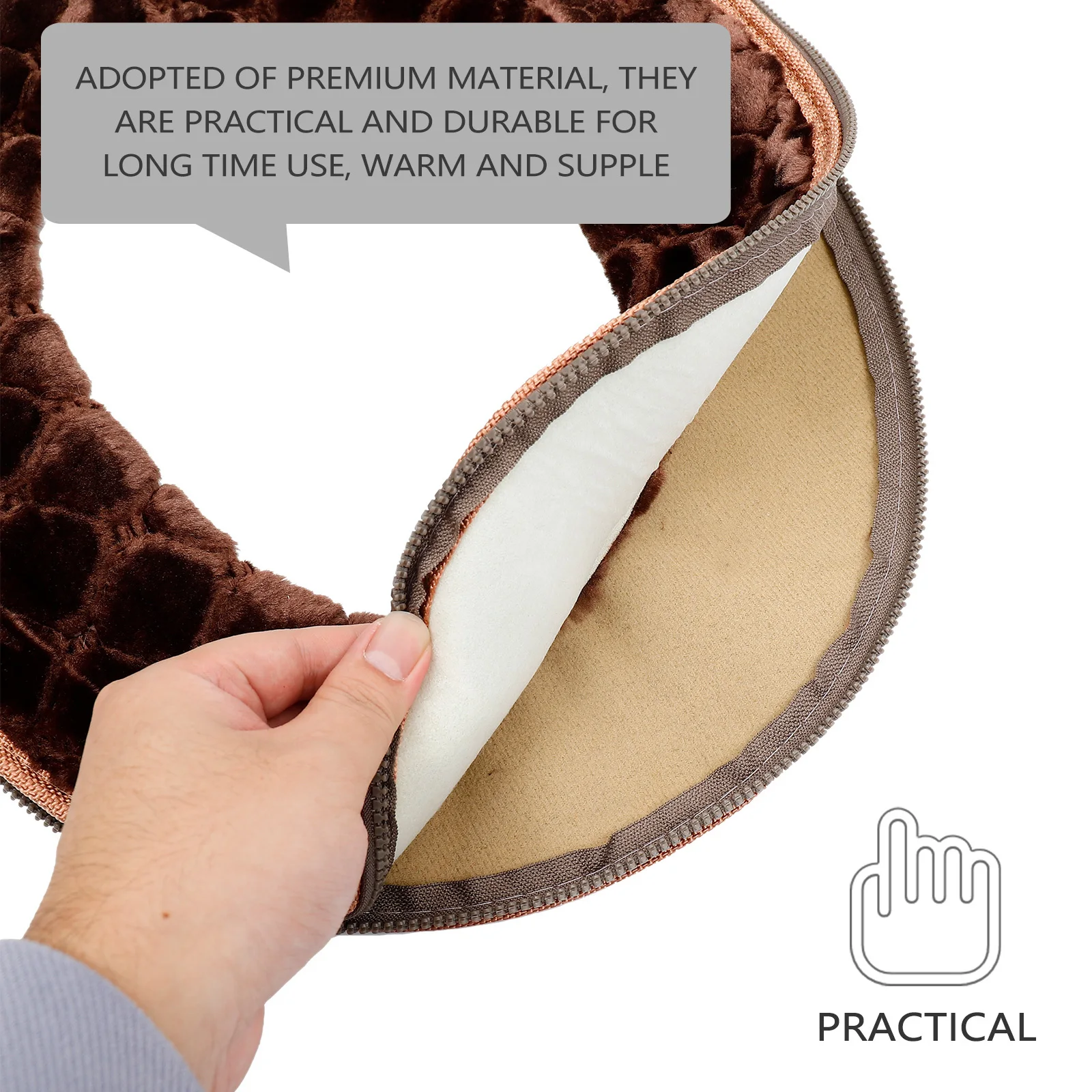 

1Pcs Universal Toilet Seat Covers Thickened Warm Practical Long Lasting Home Toilet Accessories Bathroom Supplies