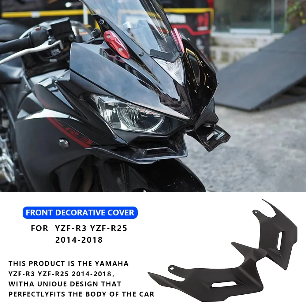 

MTKRACING Deflector For YAMAHA YZF-R3 YZF-R25 2014-2018 Front Fairing Winglets Wing Shell Cover Protection Guards Kit