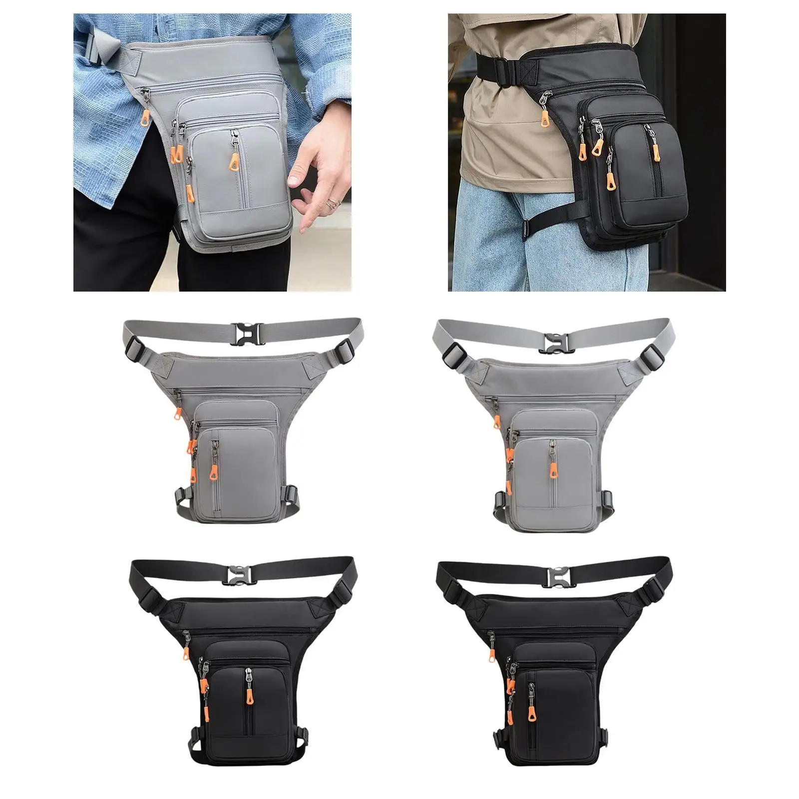 

Men Waist Bag Fanny Pack Drop Leg Bag Crossbody Bag for Camping Traveling