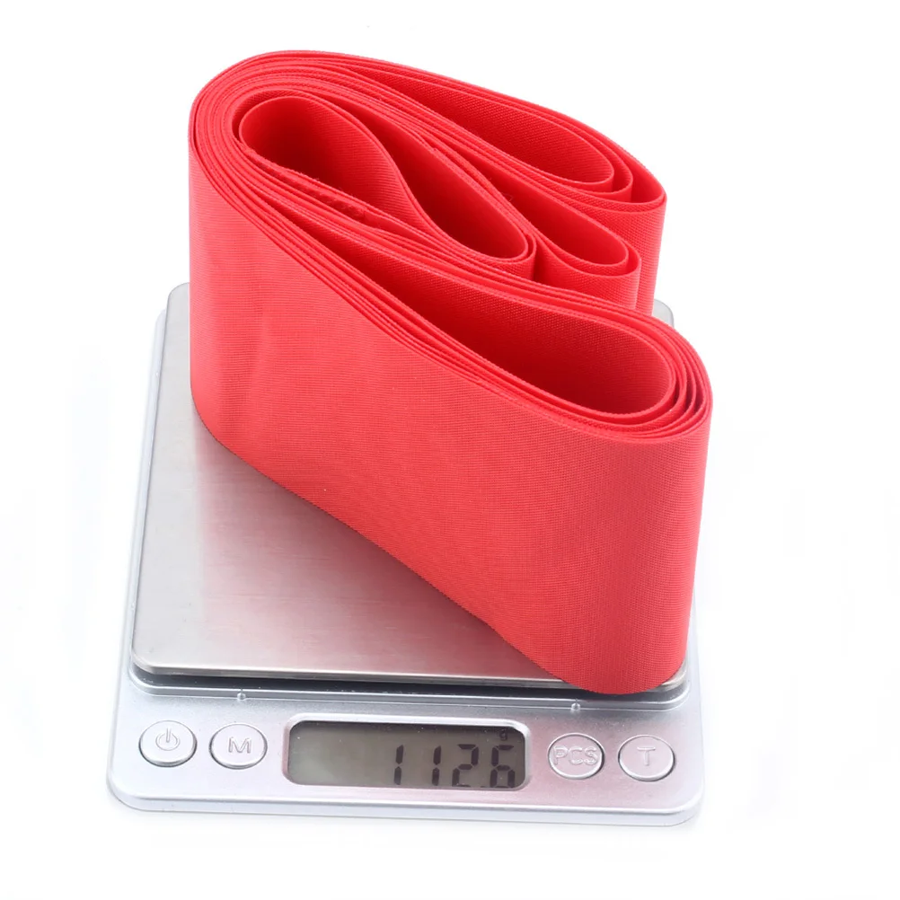 Bike Tire Cushion Liners Puncture Proof Rim Strip Rim Tape Tires Protector Inner Tube Road 26 Inch W65 Red Durable