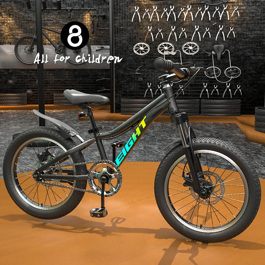 Bicicleta de Montaña todoterreno ligera de 20 pulgadas y 7 velocidades, bicicleta de alta calidad para cumpleaños y Navidad, regalo favorito para niños y niñas