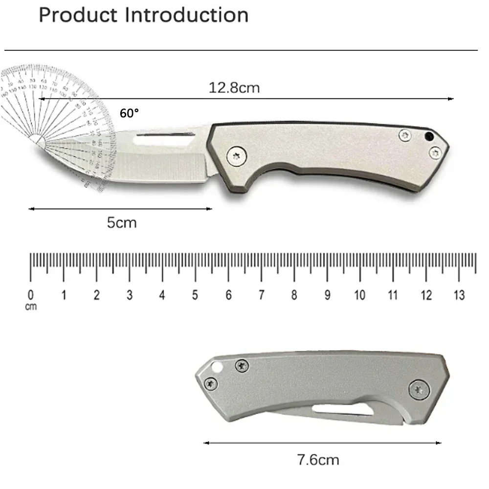 Mini Refined All Steel Integrated Folding Knife for Outdoor Camping EDC Unboxing Portable Pocket Sharp Blade Hand Polished Blade