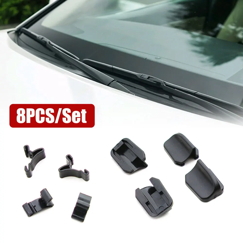 1 Set Car Windscreen Wipers Clip Fasteners Wiper Blade Parts Car Wiper Cover Card Cap Car Auto Exterior Universal Accessories