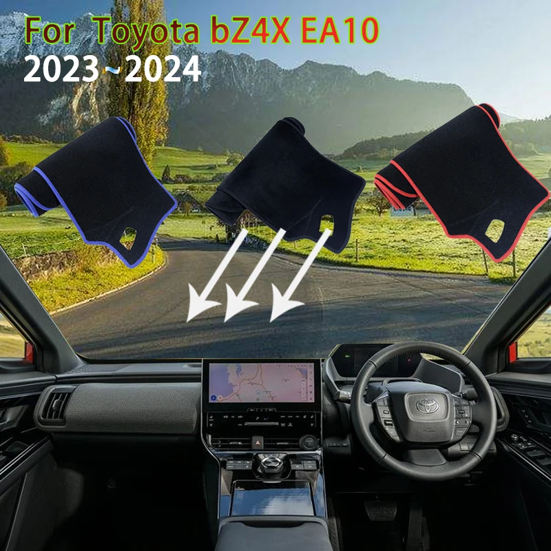 

Dashboard Cover Mat for Toyota bZ4X EA10 Subaru Solterra 2023 2024 Anti-dirty Rug Pads Sunshade Carpet Car Accessories Stickers