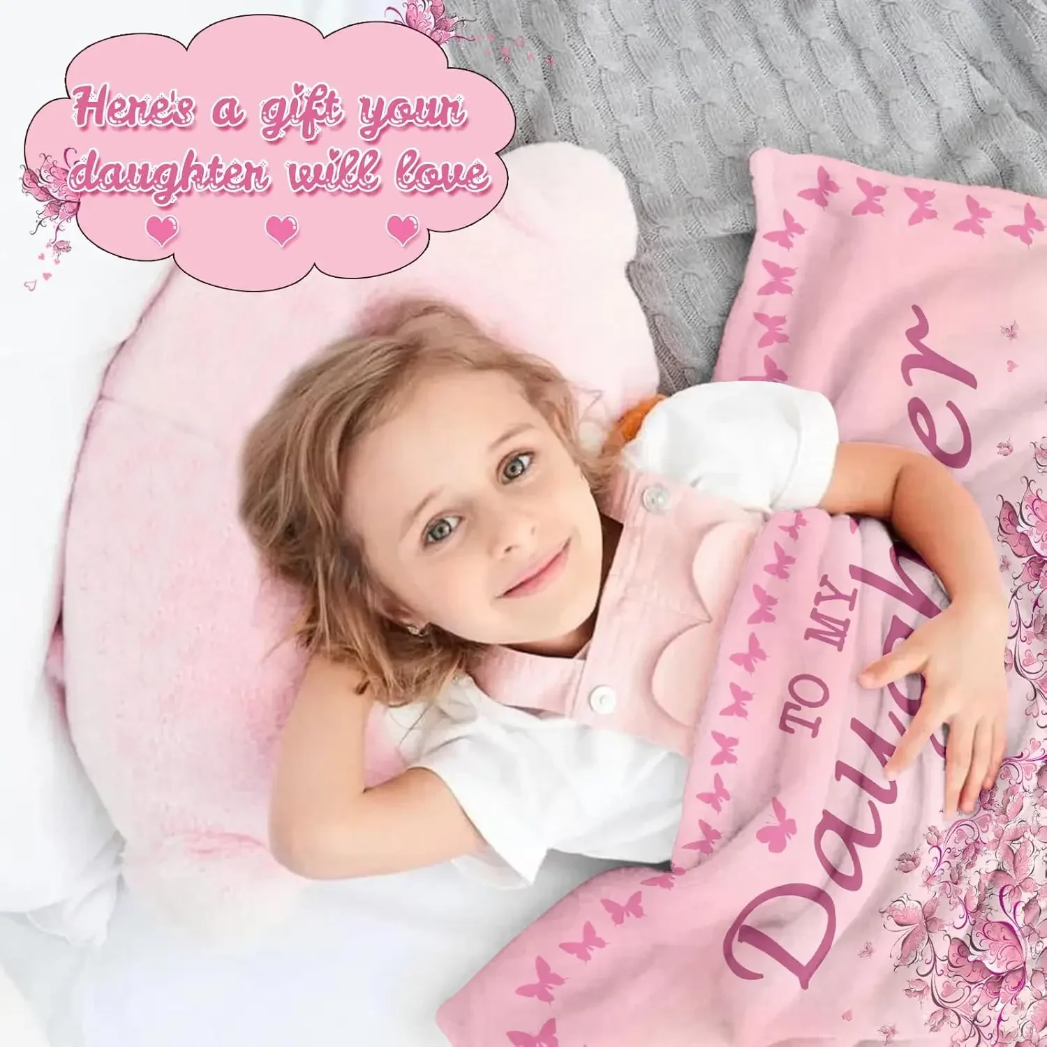 Customization Cozy Gifts For Daughters From Parents, Including A Blanket Suitable For Christmas And Birthdays, Perfect For Adult