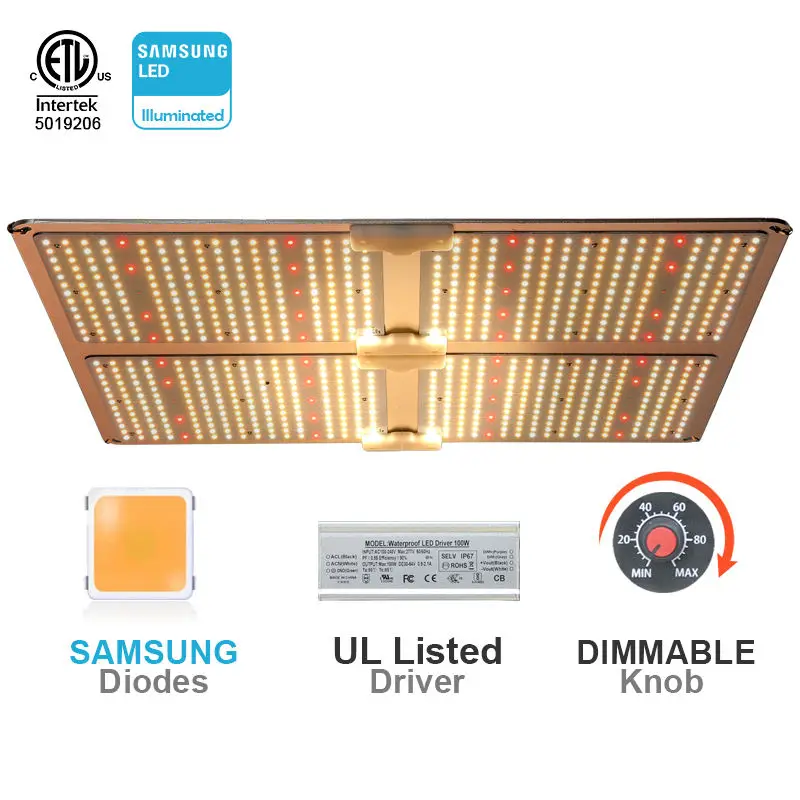 

Светодиодный светильник для выращивания растений с диодами Samsung LM301H и драйвером Sosen, Диммируемые светильники Sunlike, полный спектр для комнатных растений, саженцев, овощей