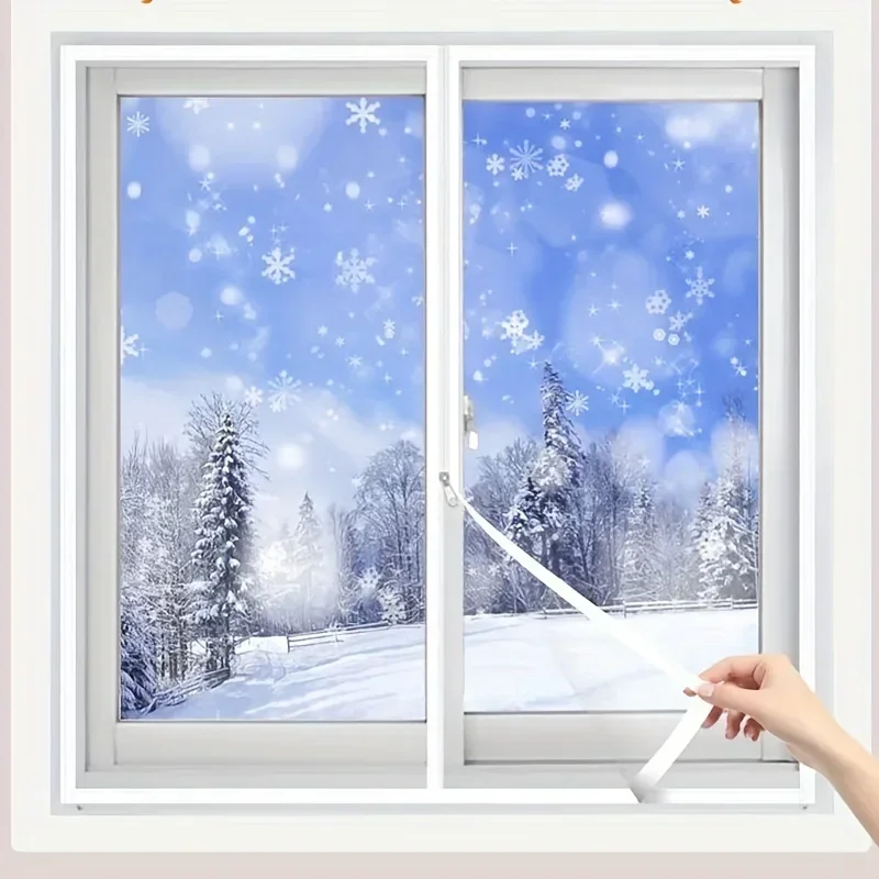 Window insulation film, winter indoor windproof and warm windows, energy-saving transparent film, screen window, door curtain