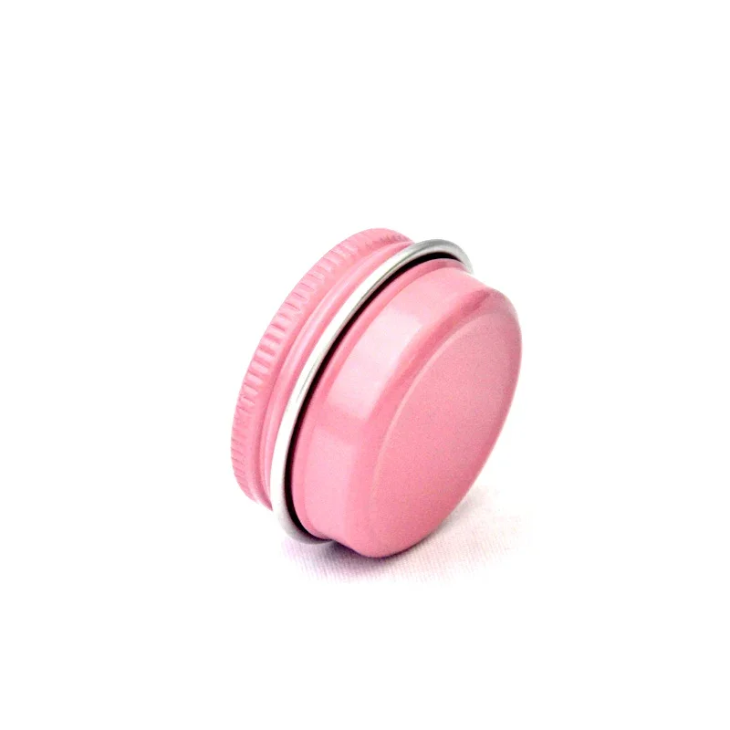 Refillable Aluminum Mini Storage Box Pink Makeup Boxes Nail Art Crafts Tin Jars Container Screw Thread Lid Tea Cans Sample Box