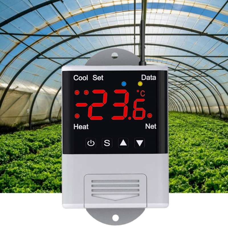WIFI サーモスタット 110V-230VAC デジタル温度電話アプリリモコン DS18B20 ドロップシッピング