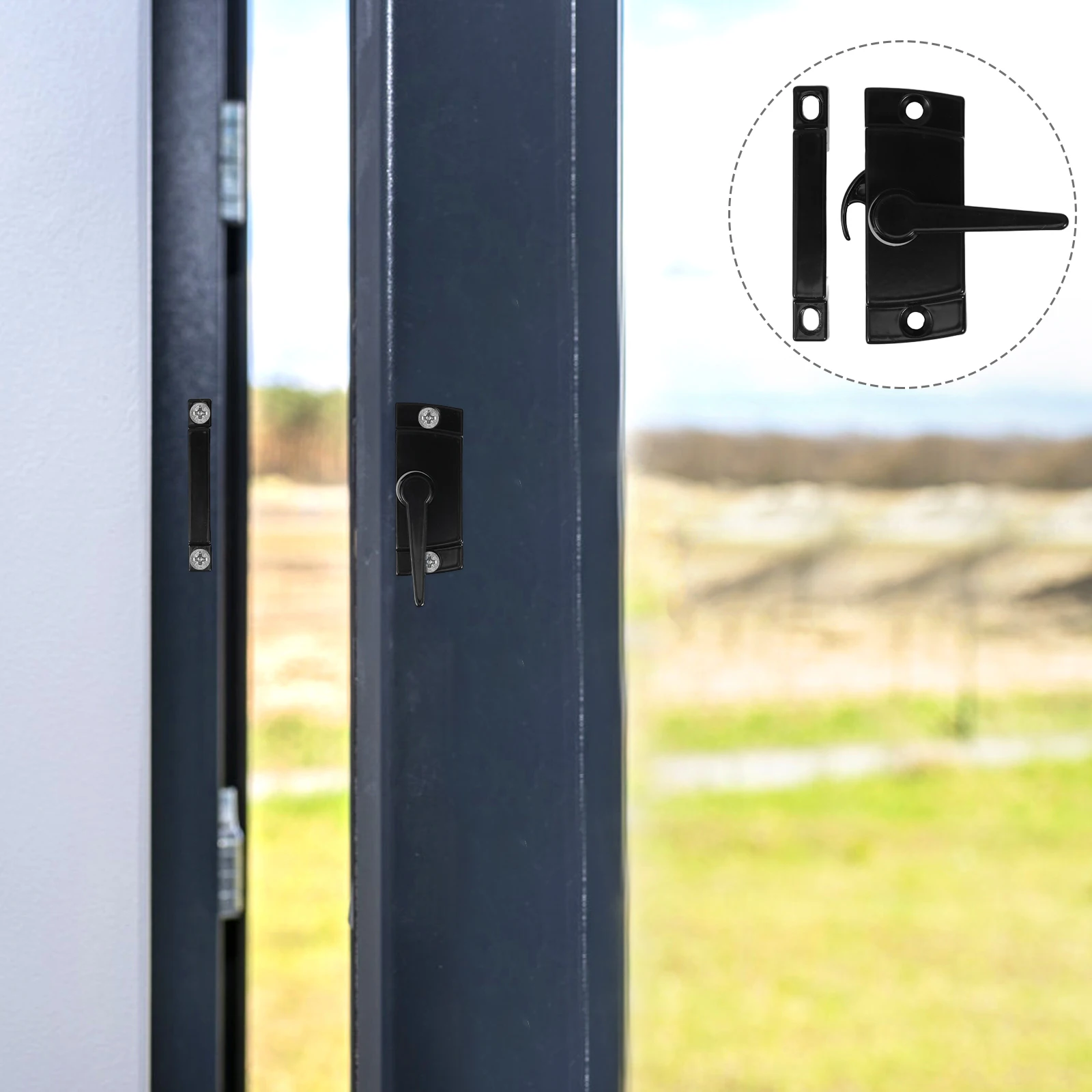 1pcs Cam Action Window Zinc Alloy Security Locks For Vertical Horizontal Sliding Sash Windows Durable Crescent Design Easy