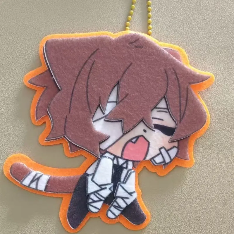 พวงกุญแจผ้าไม่ทอ 2 มิติ ลายการ์ตูนสร้างสรรค์ ออซามุ ดาไซ จากอนิเมะ บังโก สเตรย์ ด็อกส์ ของตกแต่งกระเป๋าเป้ ของขวัญเทศกาล