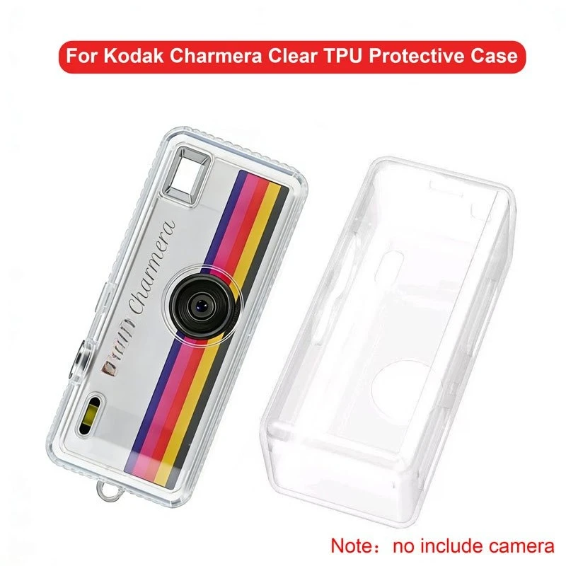 Protect Case Transprent Clear TPU Case for Kodak Charmera Camera Anti-Drop Protective Shell Cover Bag