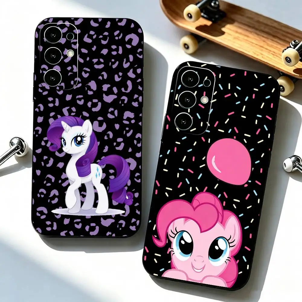 Cartoon My Little pony  Phone Case For Samsung S25,S24,S21,S22,S23,S30,Ultra,S20,Plus,Fe,Soft Silicone Black Cover