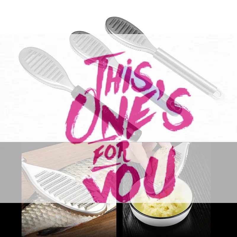 【BA】1PC Stainless Steel Fish Scale Knife Scale Scraper Sawtooth Scraping Boning Filleting Cut Scrape Dig Maw Knife