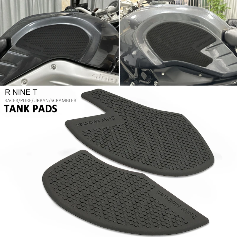 

Motorcycle Non-slip Side Fuel Tank Stickers Waterproof Pad Rubber Sticker For BMW R NINE T Racer R NINET Scrambler RnineT R9T
