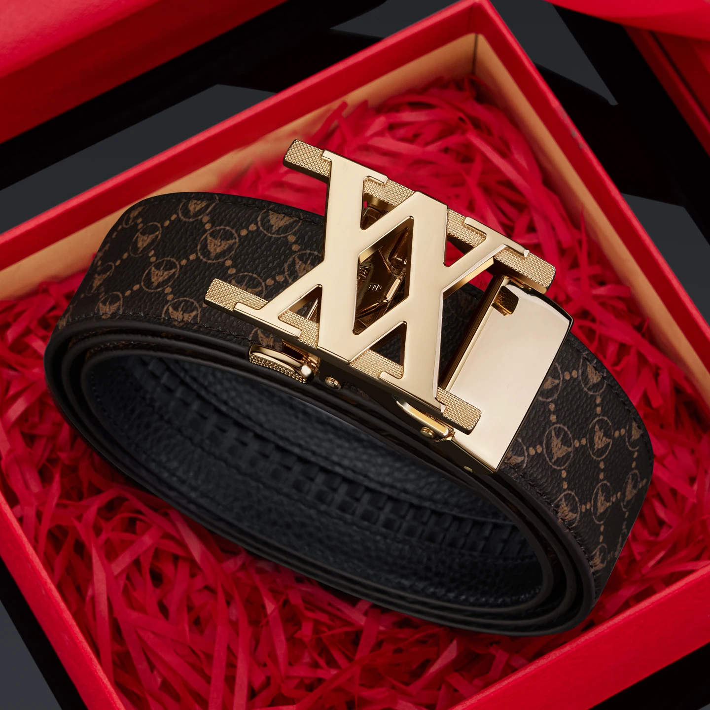 

Men's high-end automatic buckle belt, fashionable business belt, casual pants belt