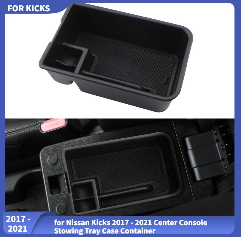 ABS Silicone Material for 2017-2023 Nissan KICKS P15 Car Accessories Styling Central Armrest Box Storage Arrangement