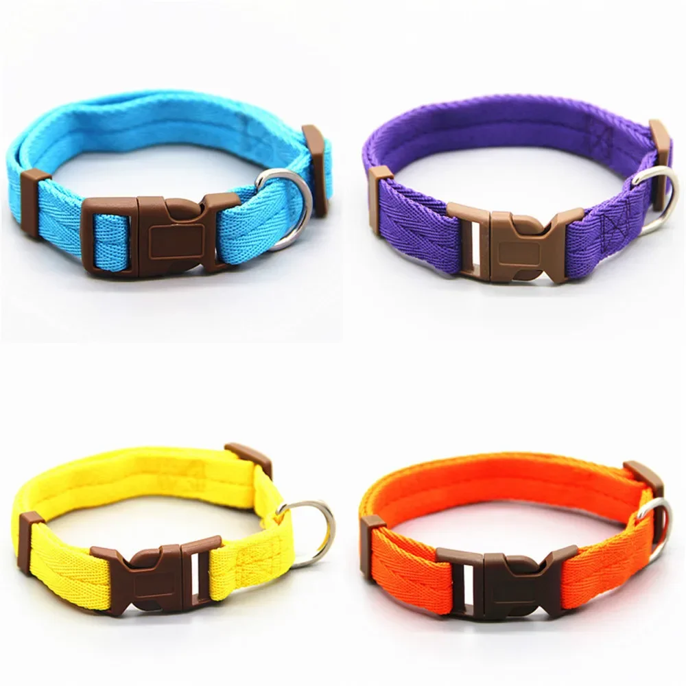 Dog Collar Anti-Stroke Collar Pet Collar Solid Color Fashionable Pet Supplies Pet Accessories Dog Accessories