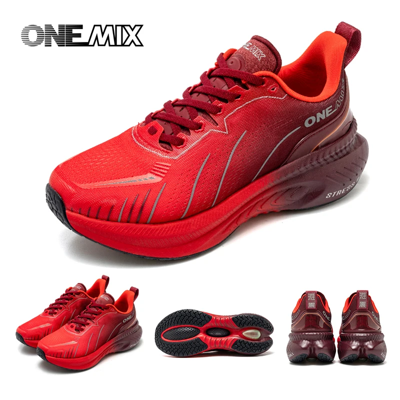 ONEMIX Gepolsterte Laufschuhe für Damen, Herbst und Winter, Heavy Runners, Schnürschuhe für Damen, Springseil, Tanz, rutschfeste Outdoor-Sneaker – Detail 13