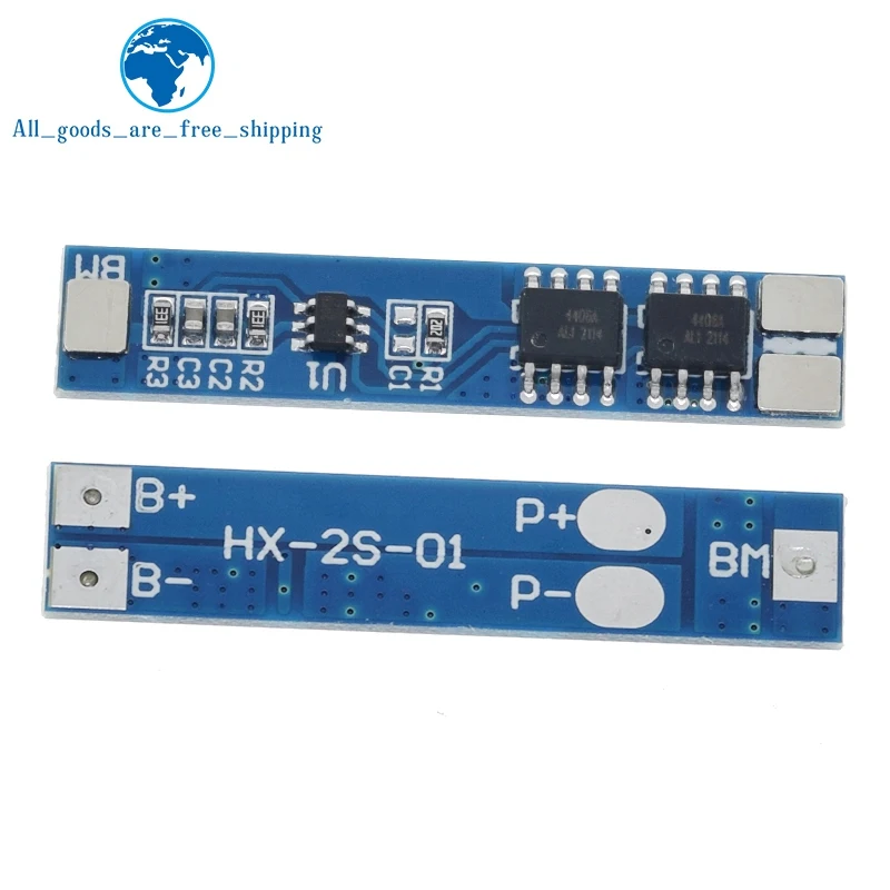 1/5 шт. BMS 2S 7,4 В 8,4 В 5A 18650 плата защиты от зарядки литиевой батареи