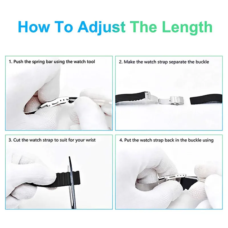 Silicone Rubber Watch Strap 18mm 20mm 22mm 24mm Quick Release Universal Women Men Watch Band Sport Soft Bracelet for Huawei image 6