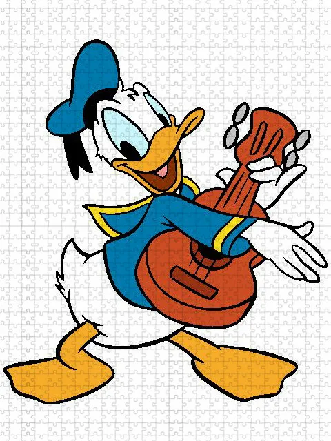 Disney Donald Duck Car Cartoon Character Figuration Puzzle Kids Puzzle Game Holiday Gift Home Decor