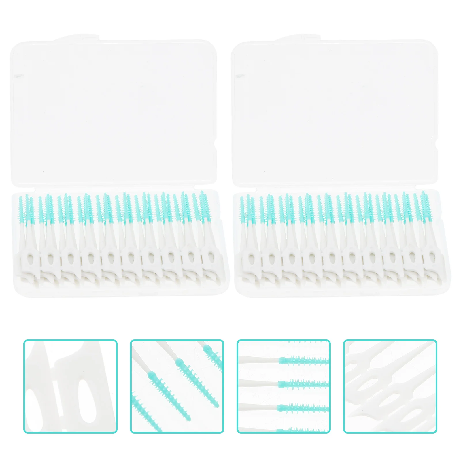 80 Pcs Gum Interdental Brush Floss Picks for Braces The Cleaner Tooth Cleaning Massage