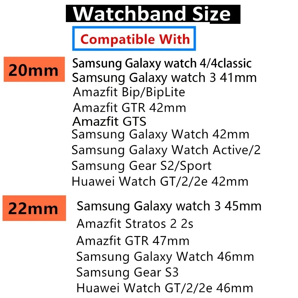 20mm 22mm Band for Samsung Galaxy Watch 4 5 6 classic Stainless steel bracelet correa Galaxy watch 5 Pro 45mm Huawei GT2/3 Strap