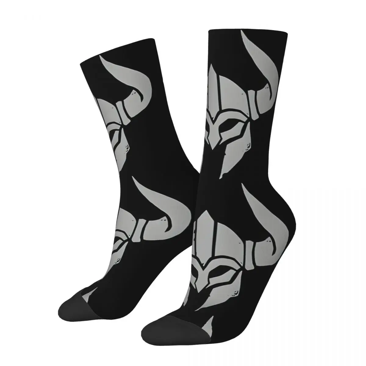 Happy Funny Men's compression Socks Barbarian Retro Harajuku Diablo IV Role Playing Game Hip Hop Novelty Pattern Crew Crazy Sock