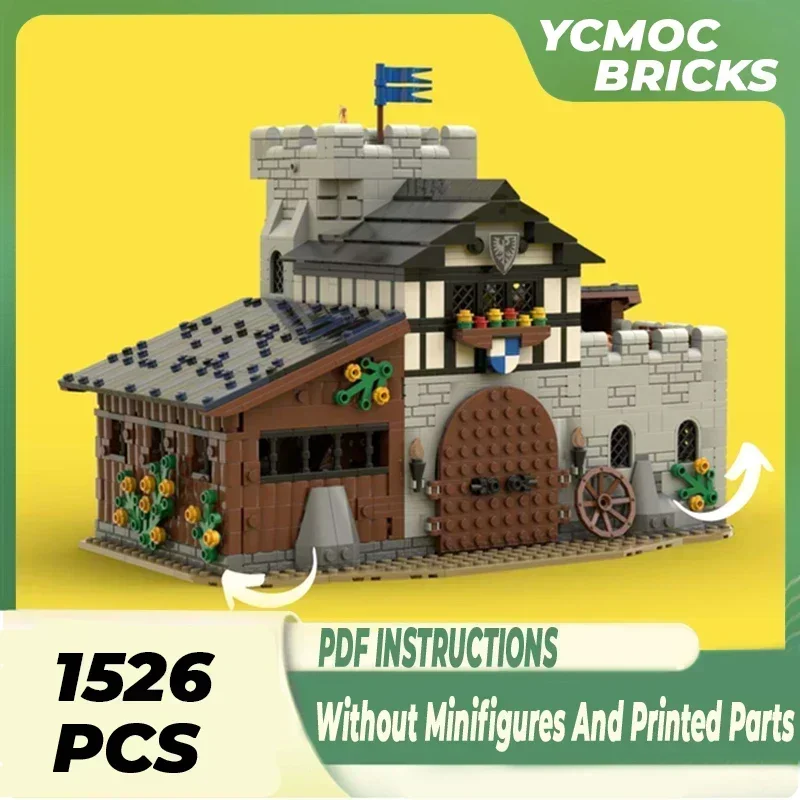 

Medieval Castle Model Moc Building Bricks Falcon StableTechnology Modular Blocks Gifts Christmas Toys DIY Sets Assembly