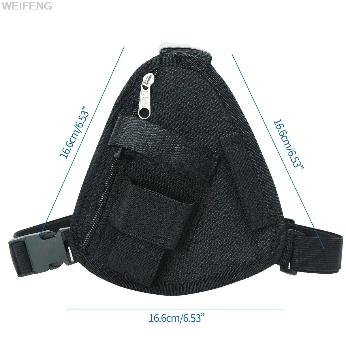 Tactical Walkie Talkie Pouch Harness Bag Shoulder Radio Holster Chest Pack Adjustbale Two Way Intercome Bag Hunting Phone Bag