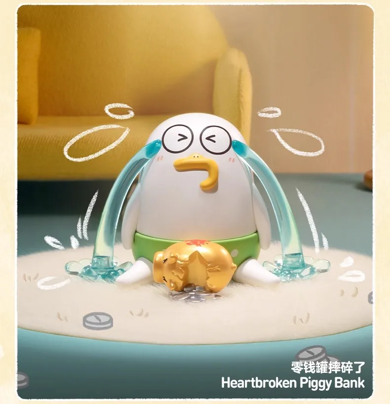 الأصلي Duckyo Never Grow Up سلسلة أرقام صندوق أعمى الرسوم المتحركة الطرفية جمع ديسمبر الحلي العصرية لعب صبي الفتيات الهدايا