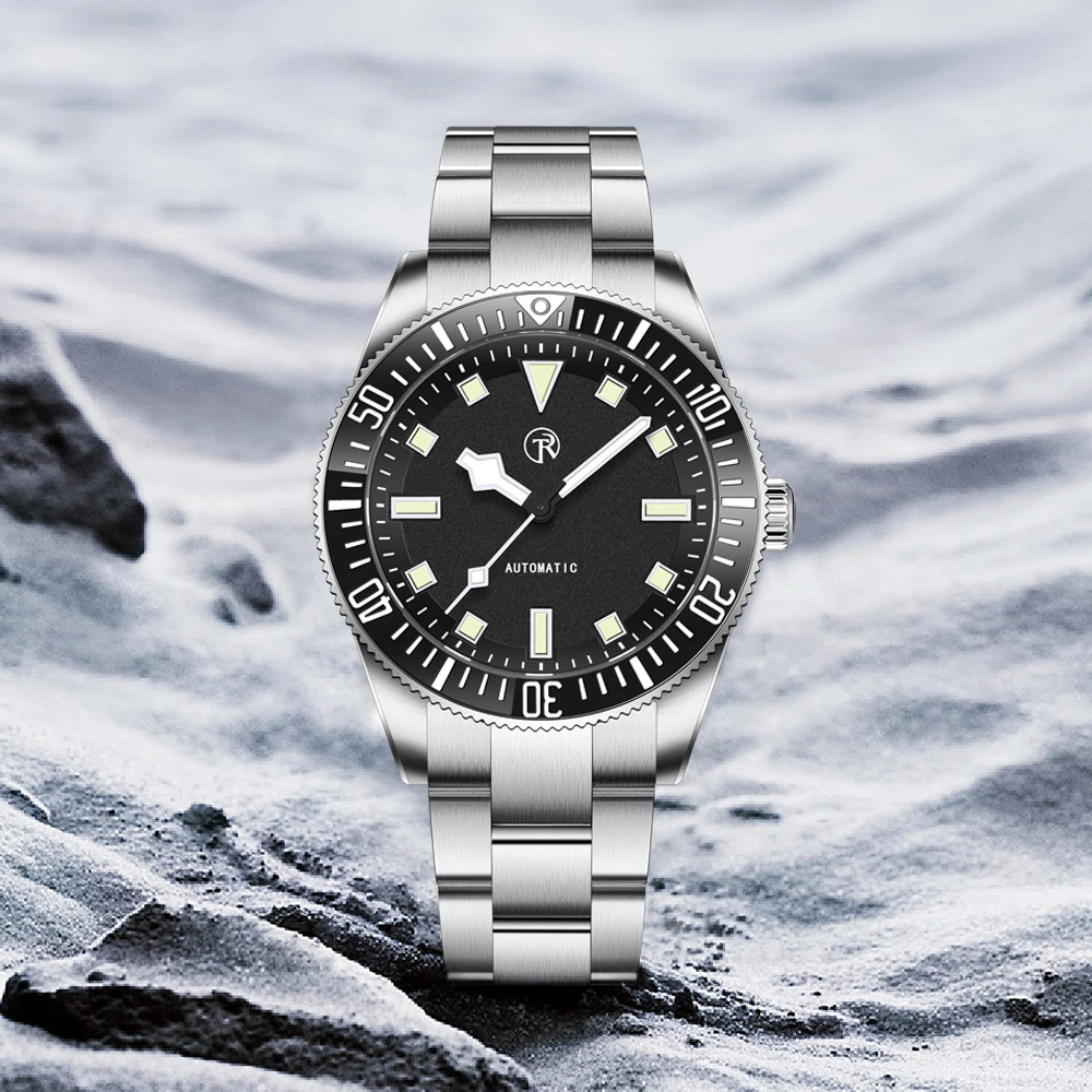 RollsTimi Herenhorloge Mechanische Horloges Voor Man NH35 Automatische Horloges Luxe AR Saffier Spiegel Klokken Complete Kalender