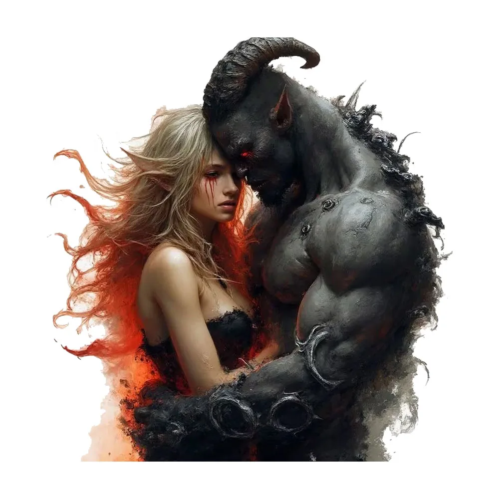 

14.5x15cm Beauty and the Beast Car Sticker, Suitable for Laptop, Car, Truck, Van, SUV, Motorcycle, Wall, Bumper, Window