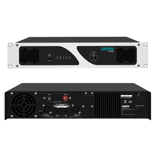 550w 1U Class D Power Amplifier 70V 100V 1 Channel Class D Digital High Power Amplifier