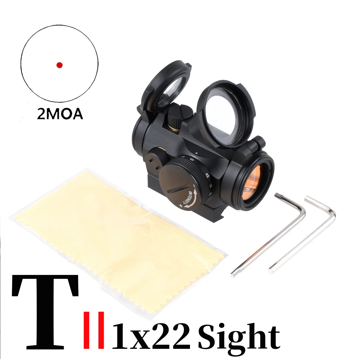 Tactical T01/02 2MOA Red Dot Sight With UNITY Fast Riser Mount 1x22 Sight Reflex Scope For 20mm Hunting Reflex Sight