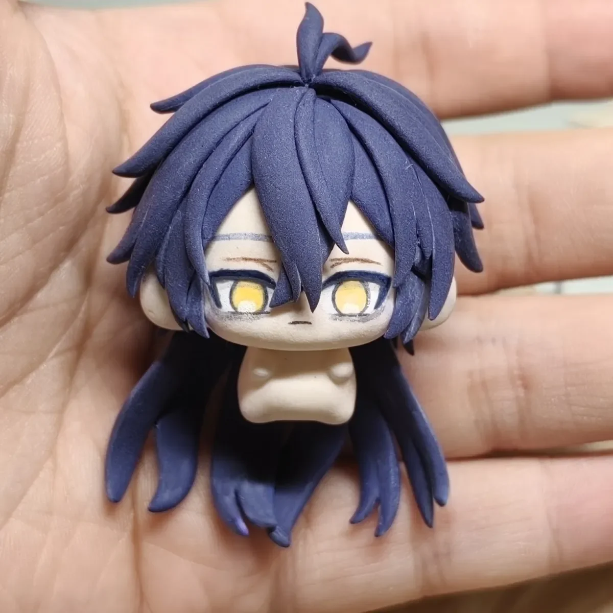 Genshin Impact Kyryll Chudomirovich Flins Cosplay hecho a mano lindo estatuilla modelo de dibujos animados estereoscópico Mini Kits de modelismo regalo de Navidad