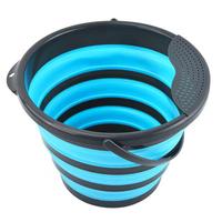 5L/10L  Folding Bucket Lightweight Collapsible Bucket Handle Design Camping Fishing Collapsible Water Bucket Household Supplies