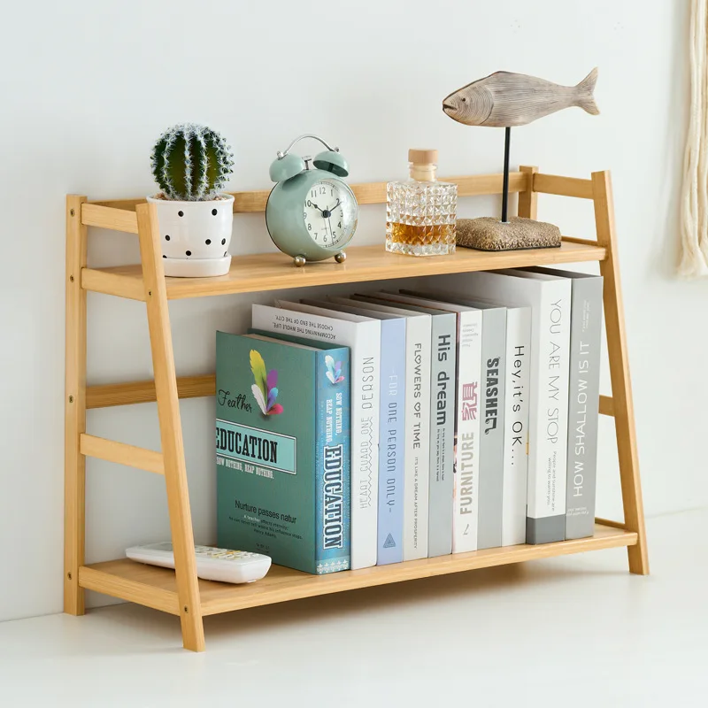 Desktop indoor flower rack small simple succulent dill flower pot shelf multi-layer solid wood simple storage rack