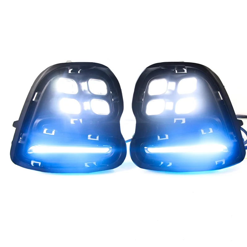 Daytime Running Lights for Chevrolet Cavalier 2015-2017 DRL with Turn Signals LED Fog Lights Headlights