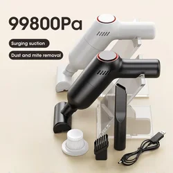 Wireless Car Vacuum Cleaner Handheld Blower 98000PA Powerful Cleaning Machine Mini Portable Home Appliance Car Powerful Cleaning