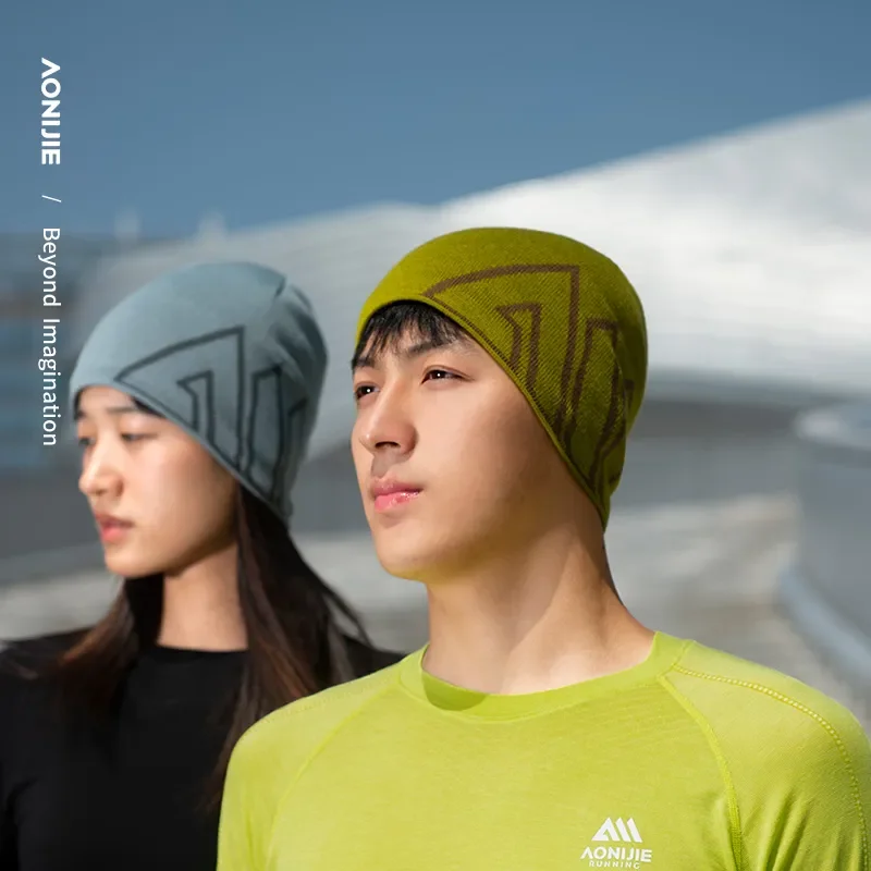 AONIJIE Winter Wool Cap Winter Knitted Hats Winter Windproof Thick Warm For Outdoor Camping Hiking Skiing Running Snowboarding