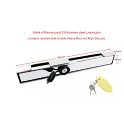 Heavy Duty Stainless Steel 316 High Security Outboard Motor Lock With Key Boat Accessories