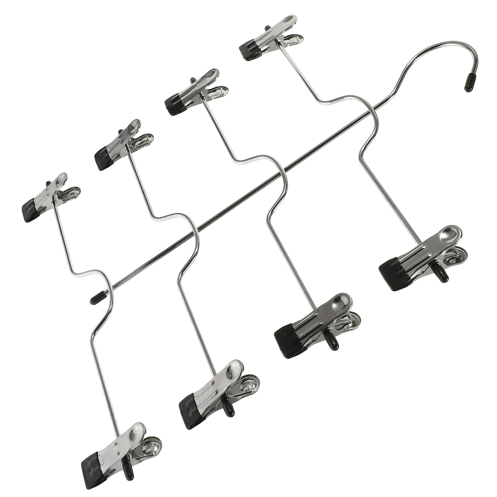 

Metal Pants With Clips Strong Closet Organizer For Socks Skirts Trousers Multilayer Clothes Hanger Household Pant Rack