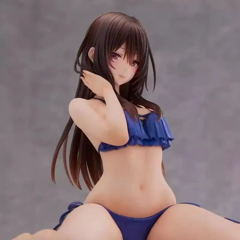 Shy Girls in Love Kasane Minazumi Sexy Anime Girl Figure Hanikami Kanojo wa Koi wo Suru Action Figure Adult Model Doll Toys Gift