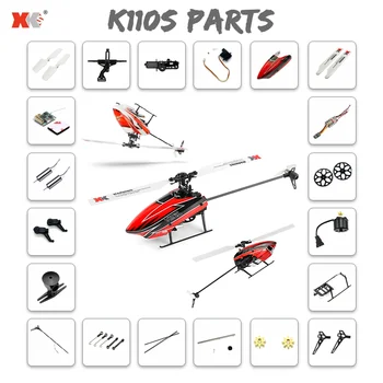 Wltoys XKS K110S K110 accesorios de helicóptero por control remoto, Motor de engranaje de hoja de dosel, placa ESC, Servo de cola de cabeza de Rotor para piezas originales K110S