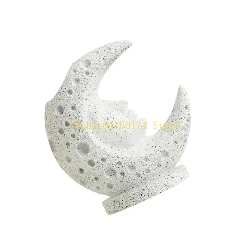 Cultural Resin Moon Sculpture Flower Vases Middle Eastern Ramadans Planter Pot for Home Office Decors top sale