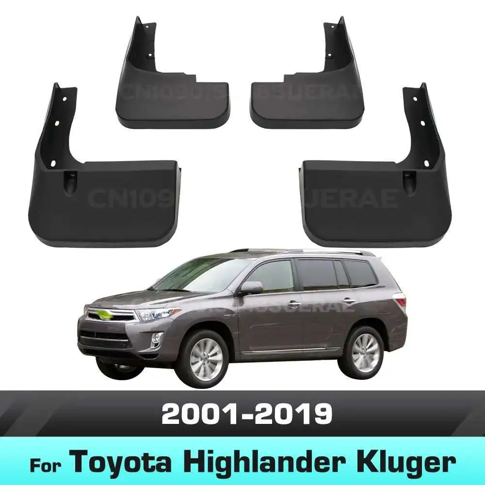 

For Toyota Highlander 2001-2019 2014 2015 2016 2017 2018 Fender Mudguard Mud Flaps Guard Splash Flap Mudguards Car Accessories