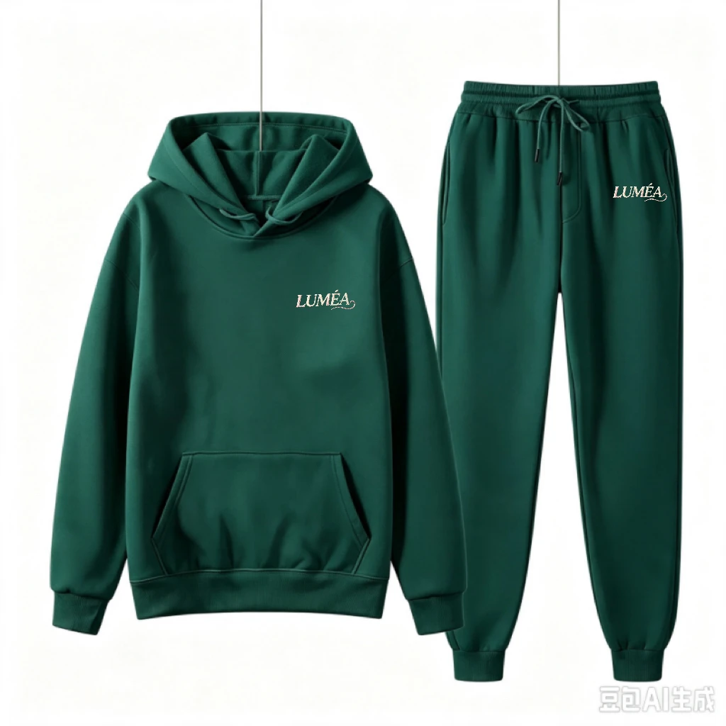 Trendy Women Hooded Tracksuit Printed Long Sleeve Hood Top Cuffed Jogger Pants Daily Outfit view 4